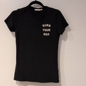 The Bee And The Fox Burn Your Bra Graphic Tee Medium